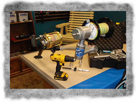 Spooled Up Tackle | Custom Auto Line Spooler | Speedy Crank