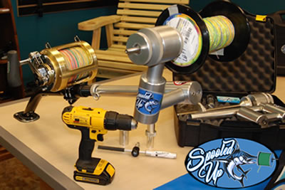 Auto line spooler and Speedy Crank.